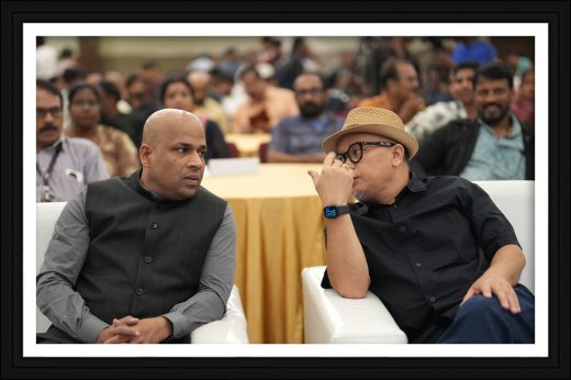 Rajesh Puthanpurayil with Haobam Paban Kumar at LKIFF 2026