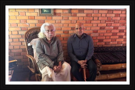 Rajesh Puthanpurayil visiting filmmaker Adoor Gopalakrishnan