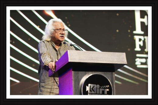 Adoor Gopalakrishnan delivering the inaugural speech at LK International Short Film Festival 2026 | Rajesh Puthanpurayil